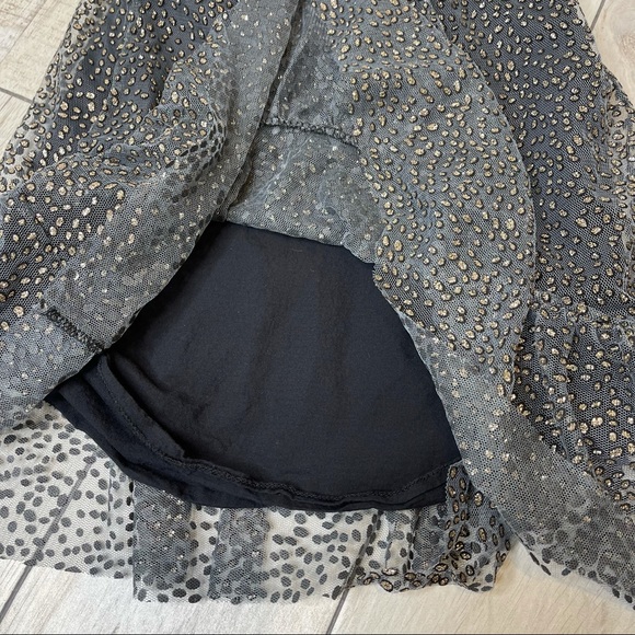 ZARA Girls Cheetah Sparkle Print Party Dress Size 5 - Picture 5 of 9